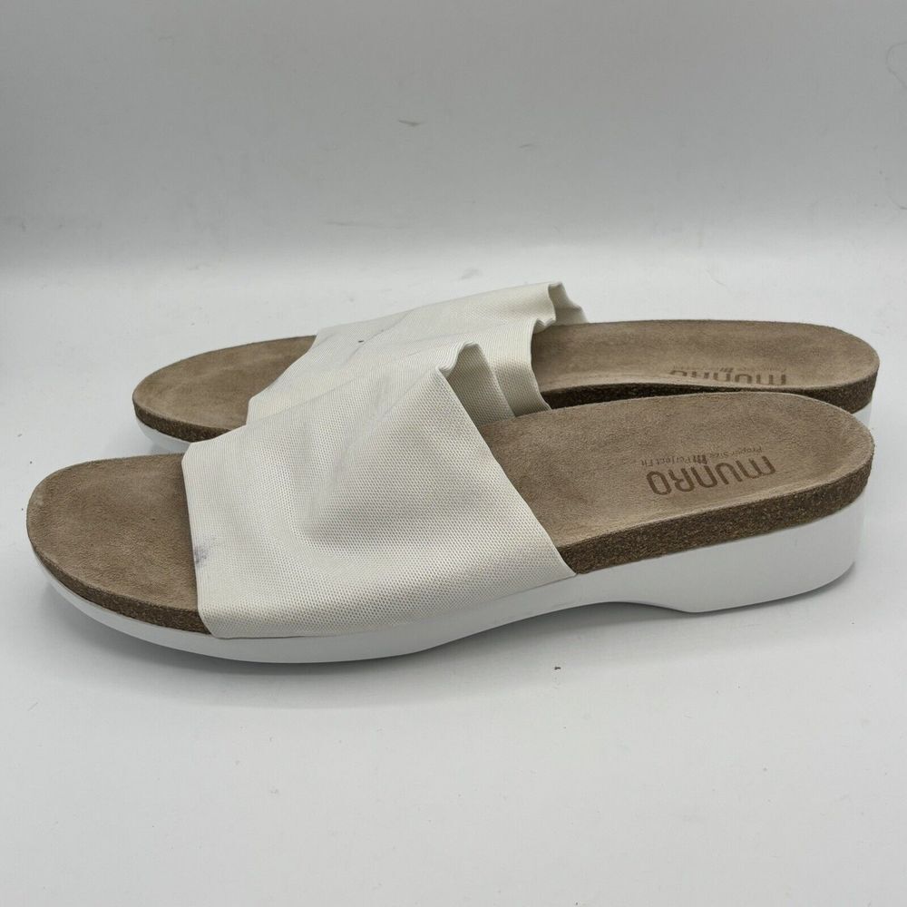 Munro Casita Slide Sandal Women Size 11 White‎